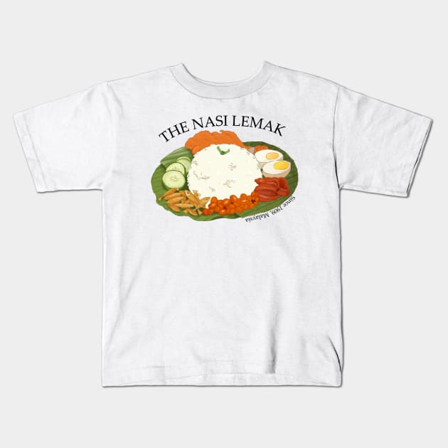 The Nasi Lemak Kids T-Shirt by AgnesArt